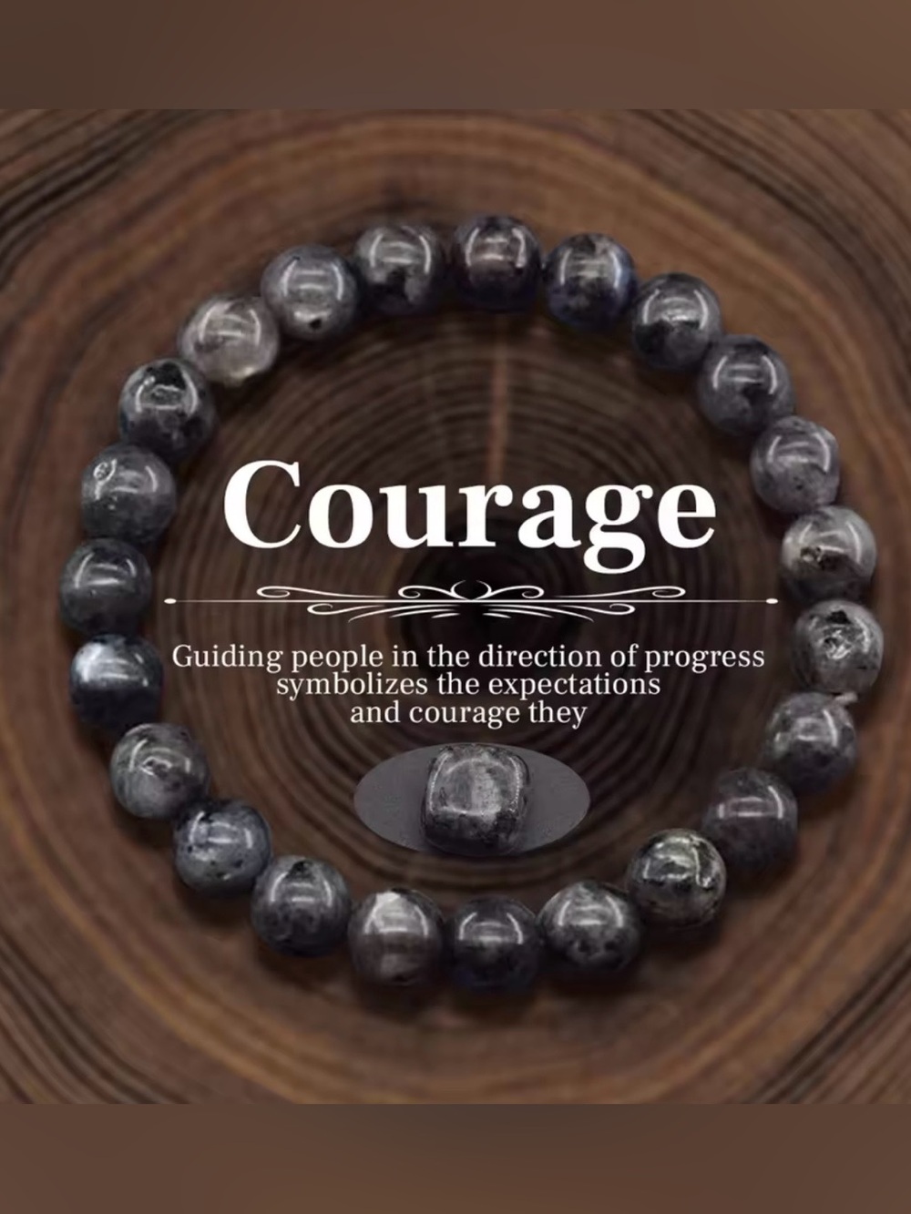 JD Gems jewelry courage Beaded Bracelet natural stone 6/8/10mm